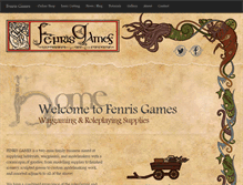 Tablet Screenshot of fenrisgames.com